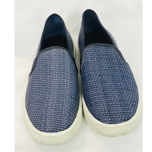 VINCE• Blue Preston Slip Ons Sneakers - Picture 4 of 10